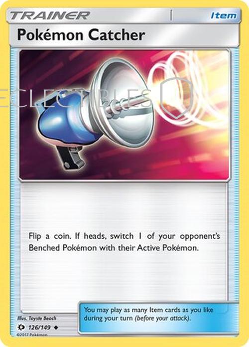 Pokemon Sun & Moon 126/149 Pokemon catcher Reverse Holo