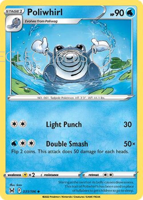 Pokemon Lost Origin 031/196 Poliwhirl  Reverse Holo