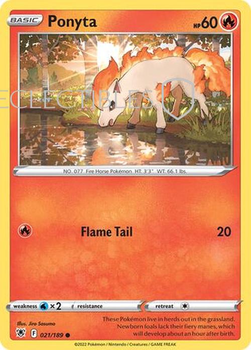Pokemon Astral Radiance 021/189 Ponyta  Reverse Holo