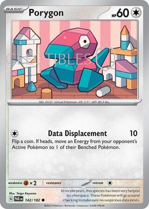 Pokemon Paradox Rift 142/182 Porygon  Reverse Holo