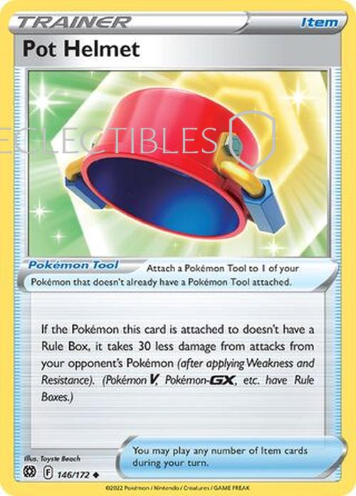 Pokemon Brilliant Stars 146/172 Pot Helmet  Reverse Holo