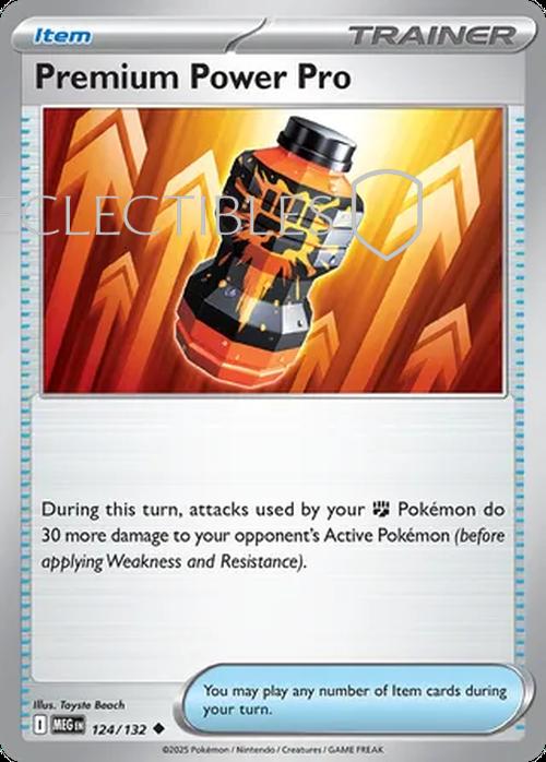 Pokemon Mega Evolutions 124/132 Premium Power Pro  Reverse Holo