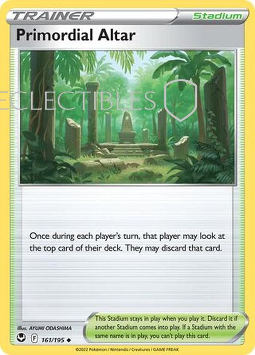 Pokemon Silver Tempest 161/195 Primordial Altar  Reverse Holo