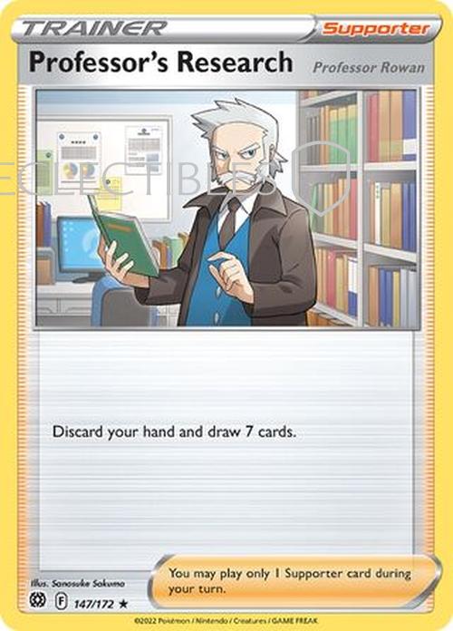 Pokemon Brilliant Stars 147/172 Professor's Research Holo