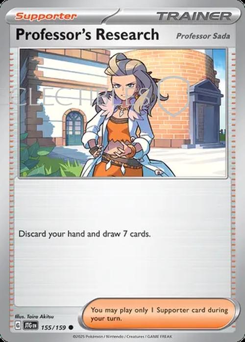 Pokemon Journey Together 155/159 Professors Research Reverse Holo