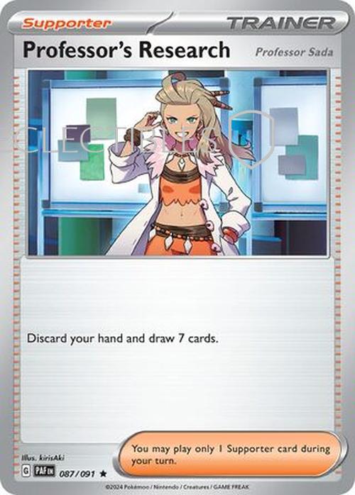 Pokemon Paldean Fates 087/91 Professor's Holo