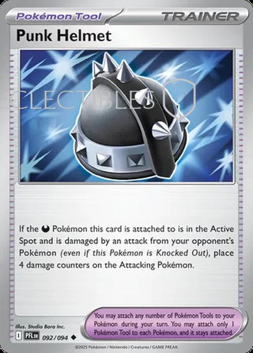 Pokemon Phantasmal Flames 092/094 Punk Helmet  Reverse Holo