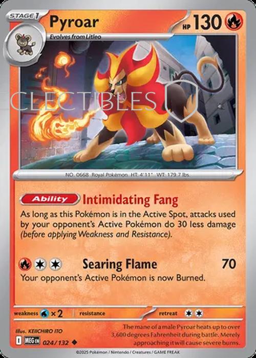 Pokemon Mega Evolutions 024/132 Pyroar  Reverse Holo
