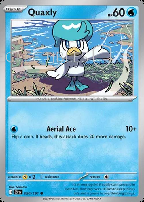 Pokemon Surging Sparks 050/191 Quaxly  Reverse Holo