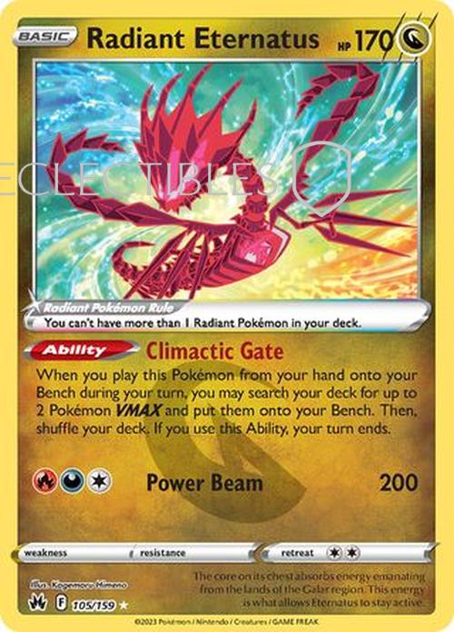 Pokemon Crown Zenith 105/159 Radiant Eternatus