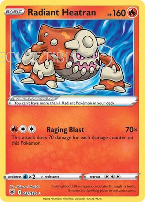 Pokemon Astral Radiance 027/189 Radiant Heatran