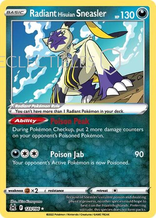 Pokemon Lost Origin 123/196 Radiant Hisuian Sneasler