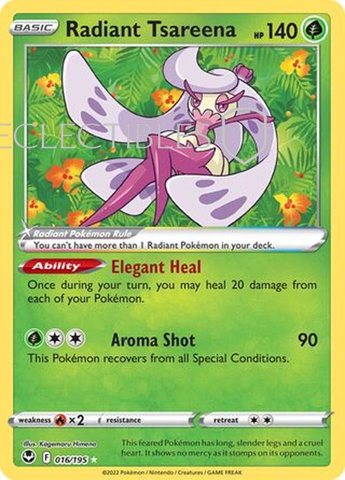 Pokemon Silver Tempest 016/195 Radiant Tsareena