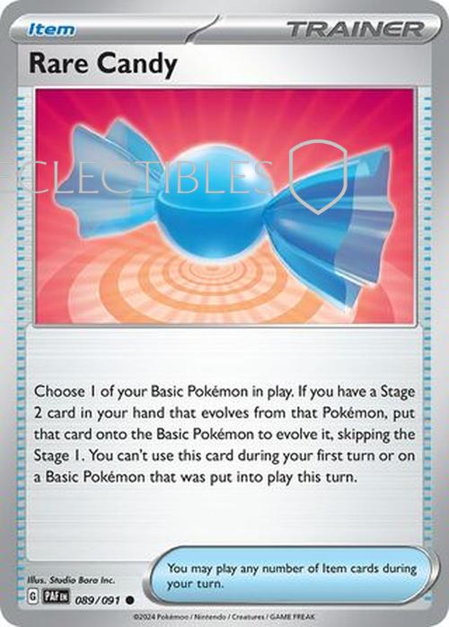 Pokemon Paldean Fates 089/91 Rare Candy  Reverse Holo