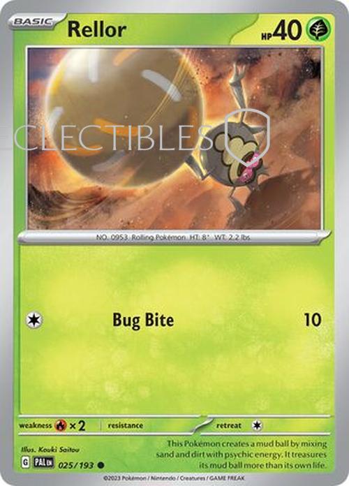 Pokemon Paldea Evolved  025/193 Rellor  Reverse Holo