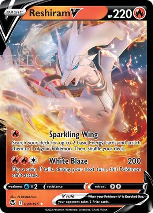 Pokemon Silver Tempest 024/195 Reshiram V