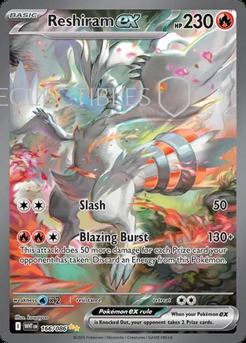 Pokemon White Flare 166/086 Reshiram ex 