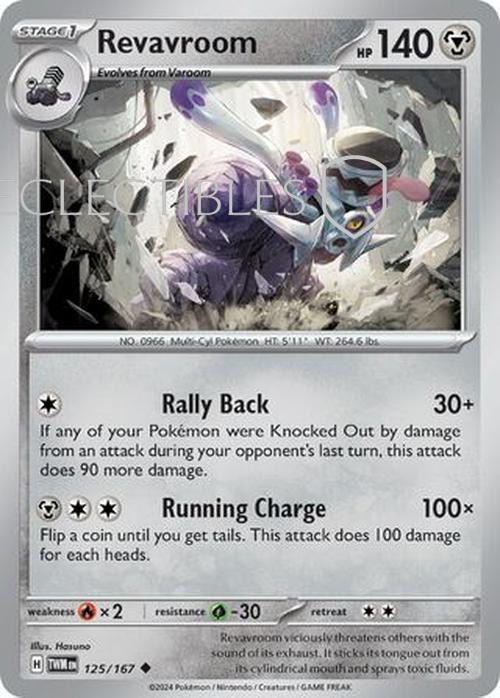 Pokemon Twilight Masquerade 125/167 Revavroom  Reverse Holo