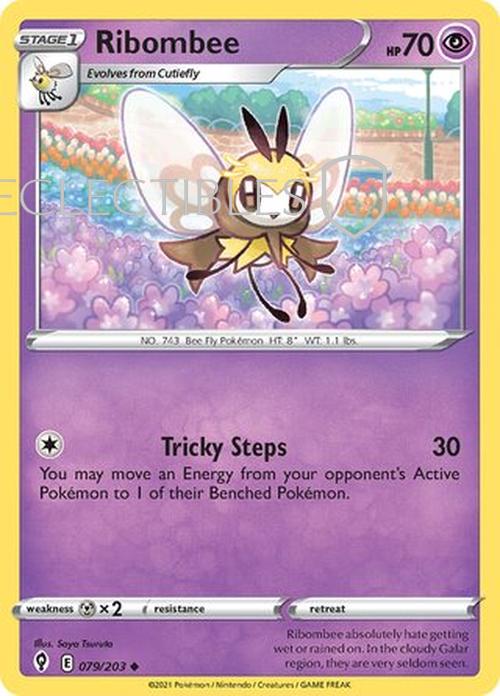 Pokemon Evolving Skies 079/203 Ribombee  Reverse Holo
