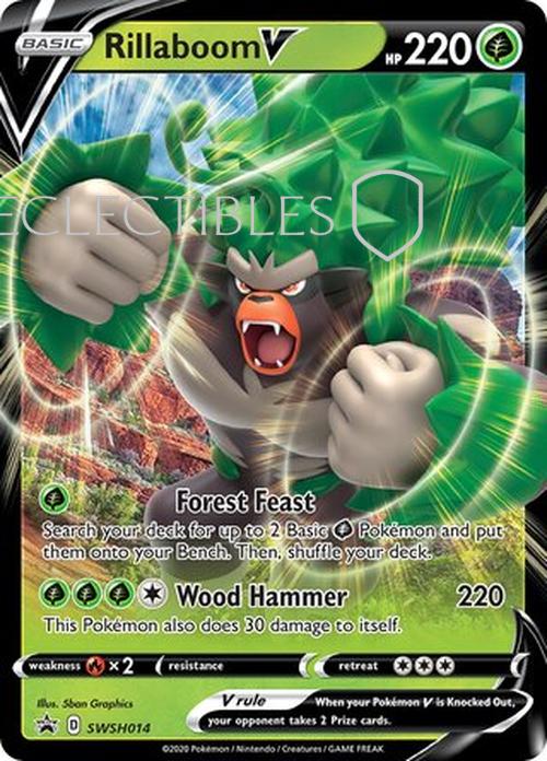 Pokemon SWSH Black Star Promos SWSH 014 Rillaboom V
