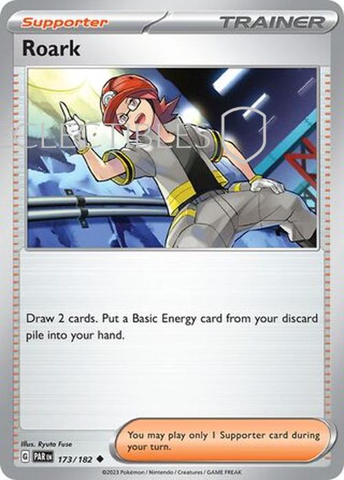 Pokemon Paradox Rift 173/182 Roark  Reverse Holo