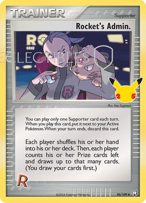 Pokemon Celebrations 086/109 Rockets Admin.