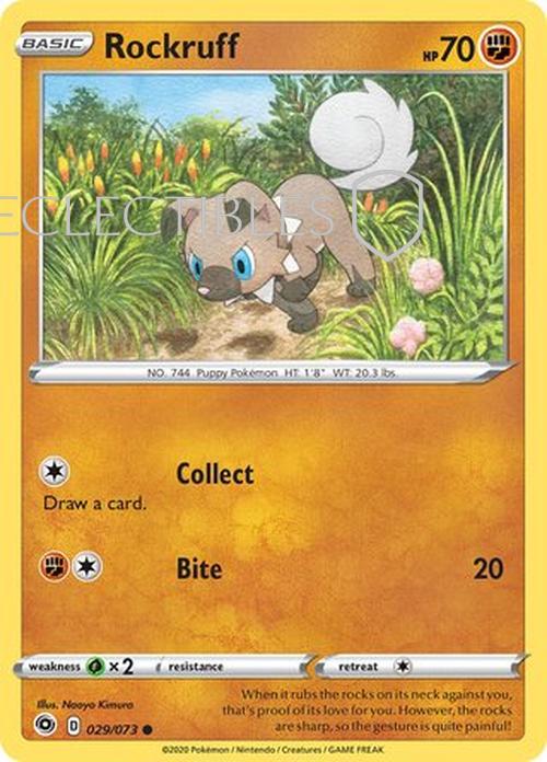 Pokemon Champions Path 029/73 Rockruff Reverse Holo