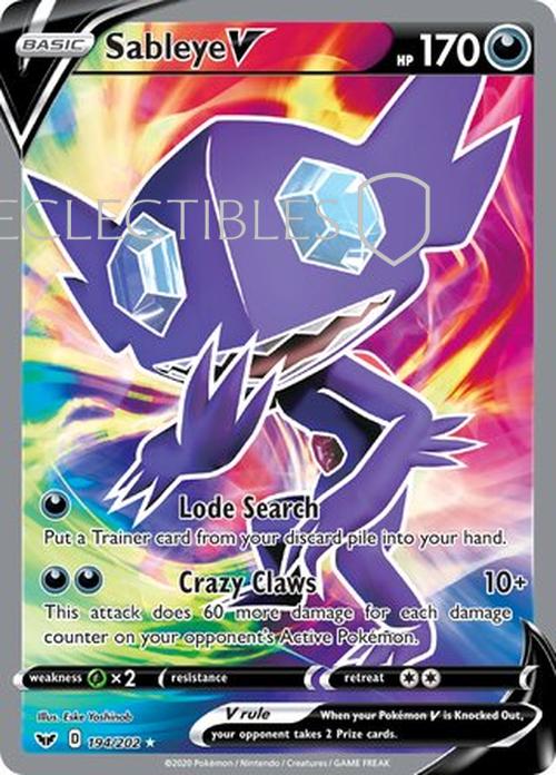 Pokemon Sword & Shield 194/202 Sableye V
