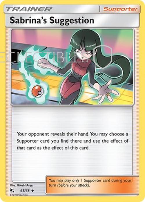 Pokemon Hidden Fates 65/68 Sabrina's Suggestion Reverse Holo