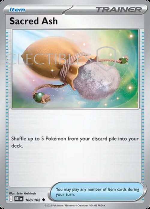 Pokemon Destined Rivals 168/182 Sacred Ash  Reverse Holo