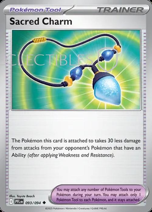 Pokemon Phantasmal Flames 093/094 Sacred Charm  Reverse Holo