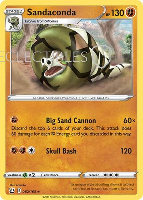 Pokemon Battle Styles 082/163 Sandaconda Holo