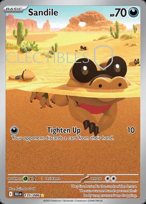 Pokemon Black Bolt 135/086 Sandile 