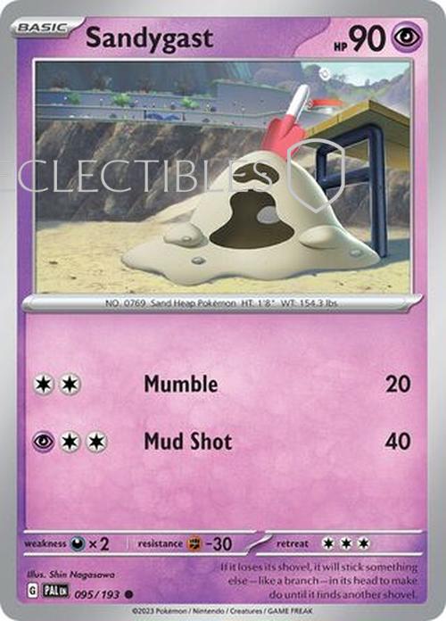 Pokemon Paldea Evolved  095/193 Sandygast  Reverse Holo