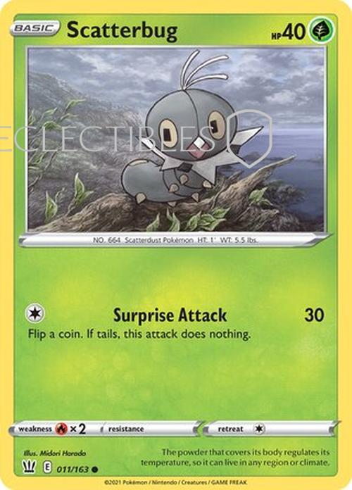 Pokemon Battle Styles 011/163 Scatterbug  Reverse Holo