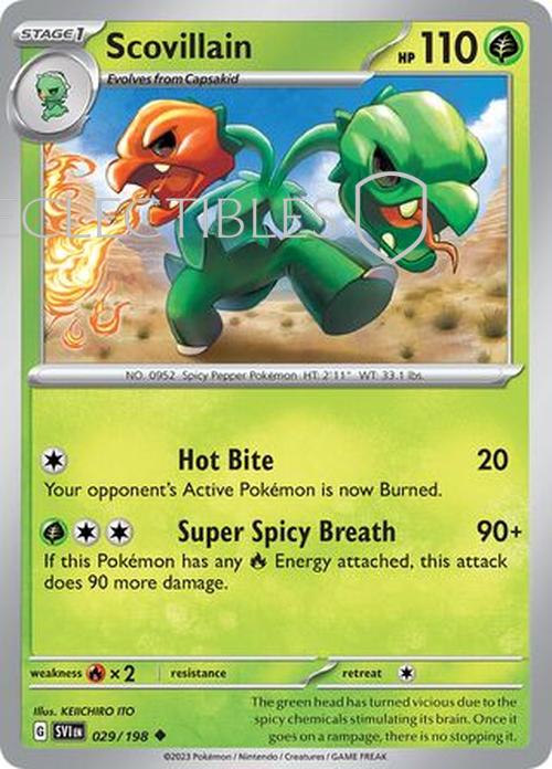 Pokemon Scarlet & Violet 029/198 Scovillain  Reverse Holo