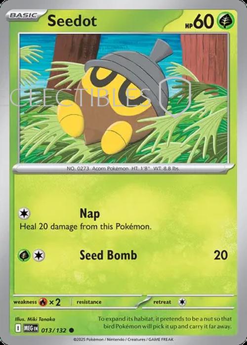 Pokemon Mega Evolutions 013/132 Seedot  Reverse Holo