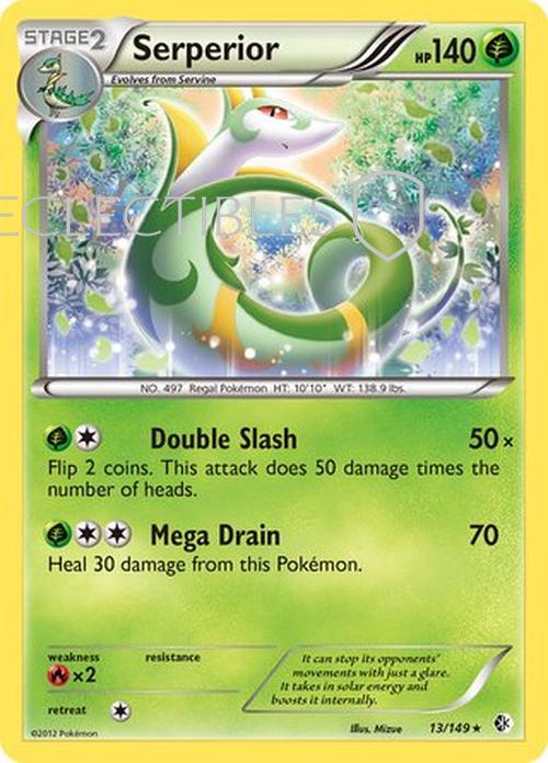 Pokemon Boundaries Crossed 013/149 Serperior Holo