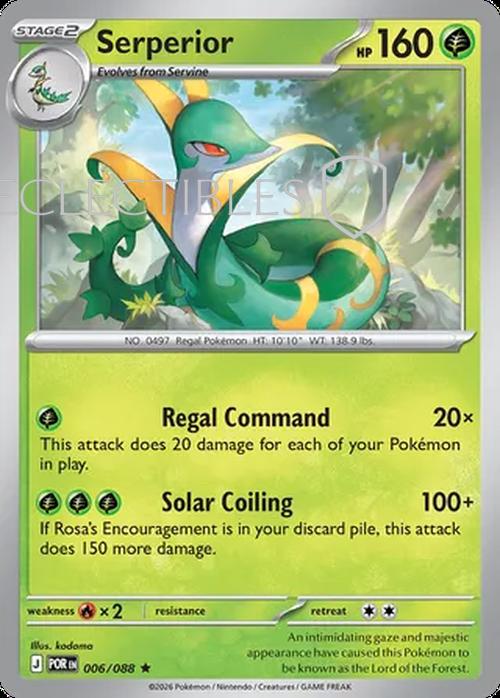Pokemon Perfect ORder 006/88 Serperior Holo