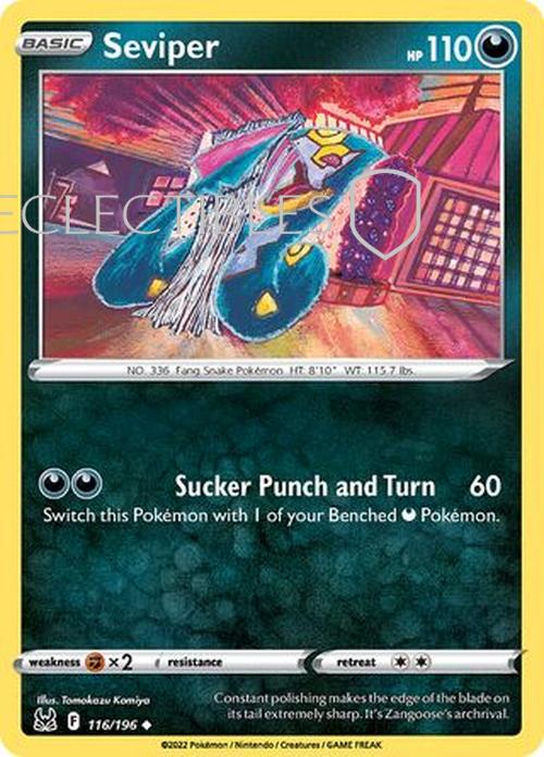 Pokemon Lost Origin 116/196 Seviper  Reverse Holo