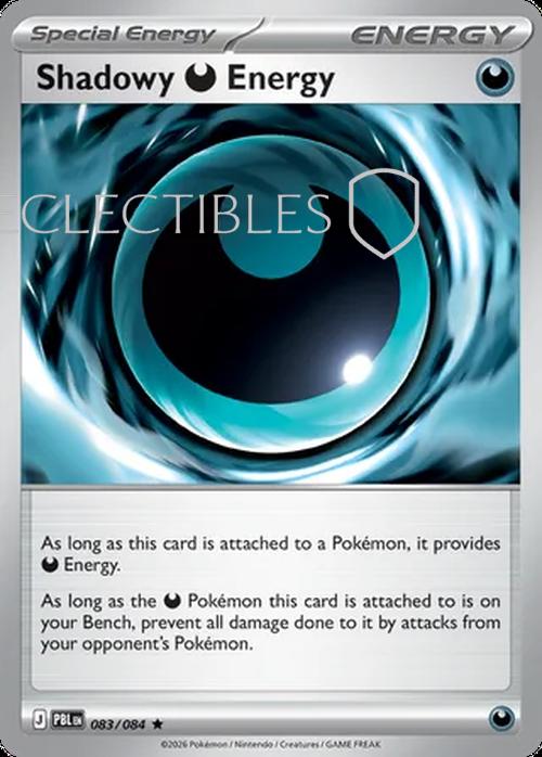 Pokemon pitch black 083/84 Shadowy Darkness Energy Holo