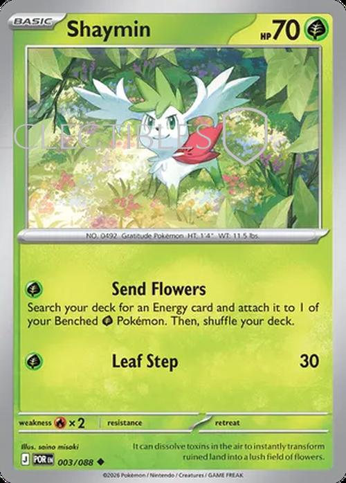 Pokemon Perfect Order 003/88 Shaymin  Reverse Holo