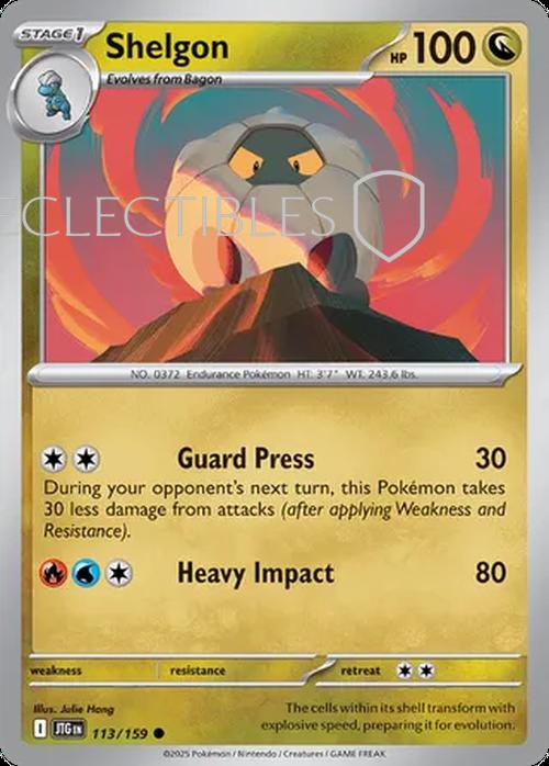 Pokemon Journey Together 113/159 Shelgon Reverse Holo