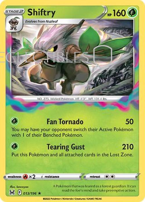 Pokemon Lost Origin 013/196 Shiftry Holo