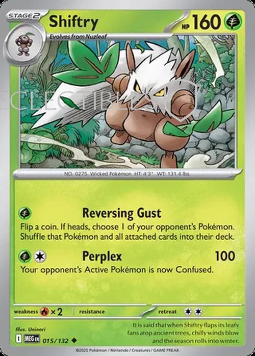 Pokemon Mega Evolutions 015/132 Shiftry  Reverse Holo