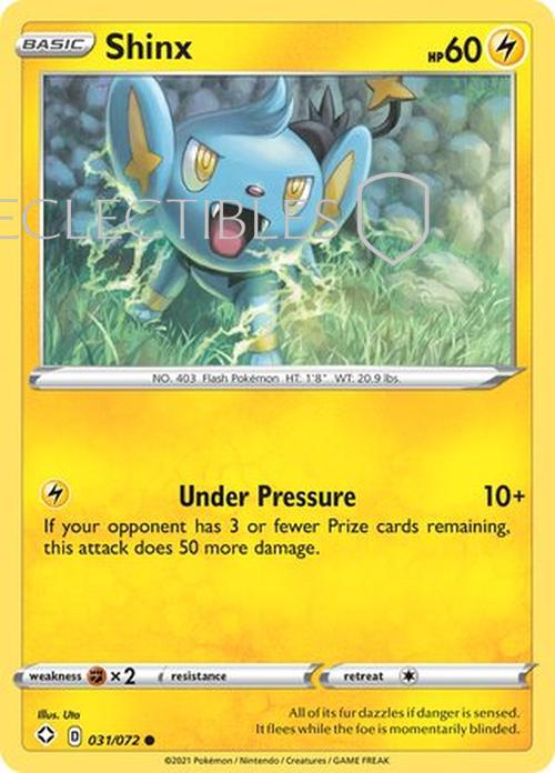 Pokemon Shining Fates 031/072 Shinx  Reverse Holo