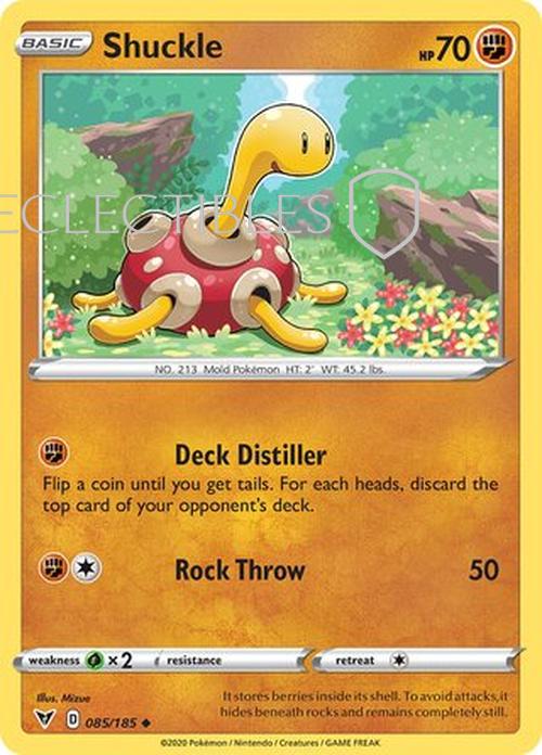 Pokemon Vivid Voltage 085/185 Shuckle Reverse Holo