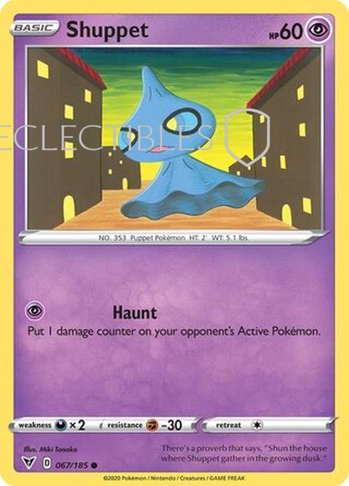 Pokemon Vivid Voltage 067/185 Shuppet Reverse Holo