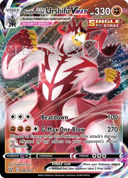Pokemon Battle Styles 086/163 Single Strike Urshifu VMAX