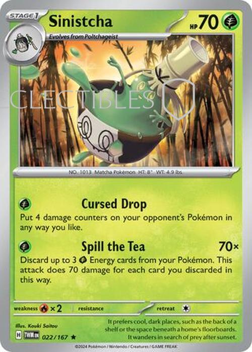 Pokemon Twilight Masquerade 022/167 Sinistcha Holo